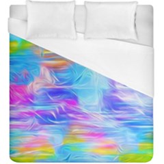 Background Drips Fluid Colorful Duvet Cover (king Size) by Wegoenart