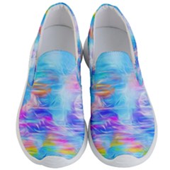 Background Drips Fluid Colorful Men s Lightweight Slip Ons by Wegoenart