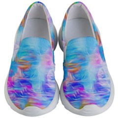 Background Drips Fluid Colorful Kid s Lightweight Slip Ons by Wegoenart