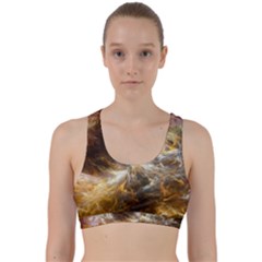 Fractal Background Color Colorful Back Weave Sports Bra by Wegoenart