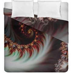 Digital Fractal Fractals Fantasy Duvet Cover Double Side (king Size) by Wegoenart