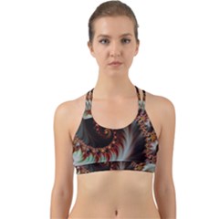 Digital Fractal Fractals Fantasy Back Web Sports Bra by Wegoenart