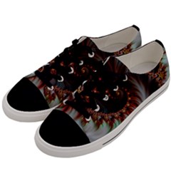 Digital Fractal Fractals Fantasy Men s Low Top Canvas Sneakers by Wegoenart