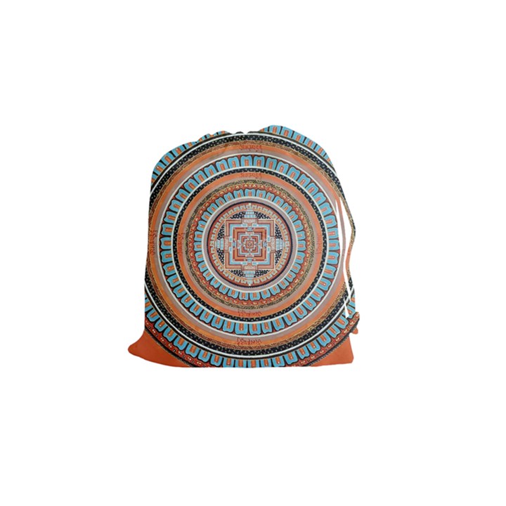 Mandala Art Painting Acrylic Drawstring Pouch (Small)