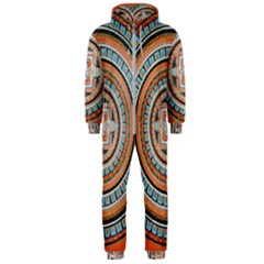 Mandala Art Painting Acrylic Hooded Jumpsuit (men)  by Wegoenart