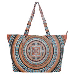 Mandala Art Painting Acrylic Full Print Shoulder Bag by Wegoenart