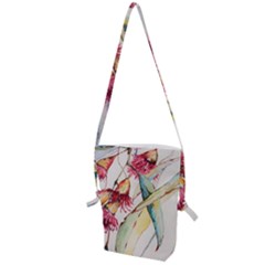 Plant Nature Flowers Foliage Folding Shoulder Bag by Wegoenart