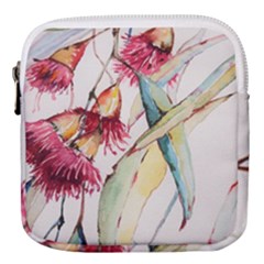 Plant Nature Flowers Foliage Mini Square Pouch by Wegoenart