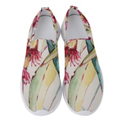 Plant Nature Flowers Foliage Women s Slip On Sneakers