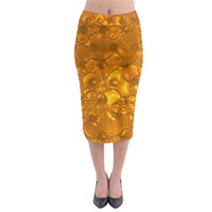 Bubbles Circles Template Texture Midi Pencil Skirt by Wegoenart