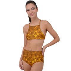 Bubbles Circles Template Texture High Waist Tankini Set