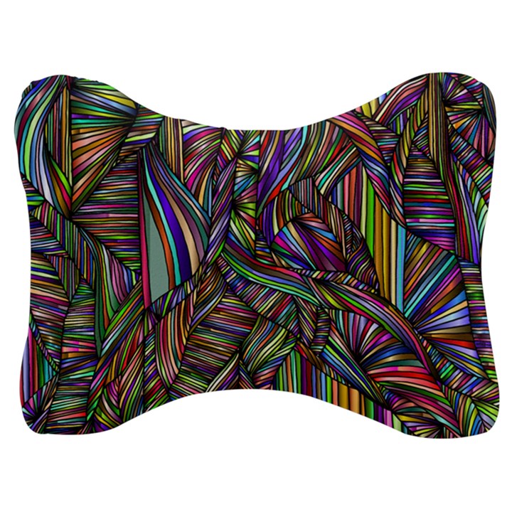 Abstract Background Velour Seat Head Rest Cushion