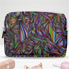 Abstract Background Make Up Pouch (medium)