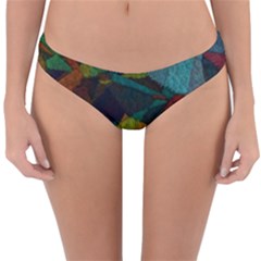 Background Color Template Abstract Reversible Hipster Bikini Bottoms by Wegoenart