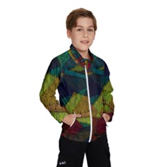 Background Color Template Abstract Windbreaker (kids) by Wegoenart