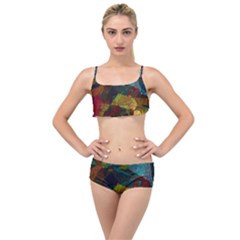 Background Color Template Abstract Layered Top Bikini Set by Wegoenart