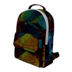 Background Color Template Abstract Flap Pocket Backpack (large)