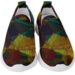 Background Color Template Abstract Kids  Slip On Sneakers