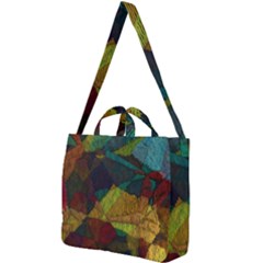 Background Color Template Abstract Square Shoulder Tote Bag