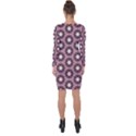 Background Pattern Structure Asymmetric Cut-Out Shift Dress View2