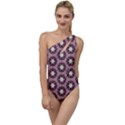 Background Pattern Structure To One Side Swimsuit View1