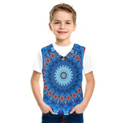 Rose Kaleidoscope Art Pattern Kids  Sportswear by Wegoenart