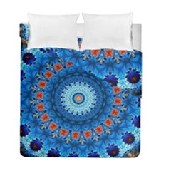 Rose Kaleidoscope Art Pattern Duvet Cover Double Side (full/ Double Size) by Wegoenart