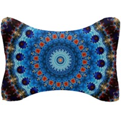 Rose Kaleidoscope Art Pattern Seat Head Rest Cushion by Wegoenart