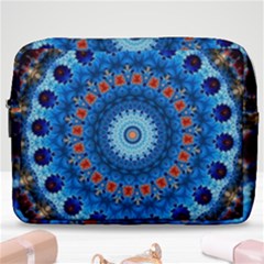 Rose Kaleidoscope Art Pattern Make Up Pouch (large) by Wegoenart