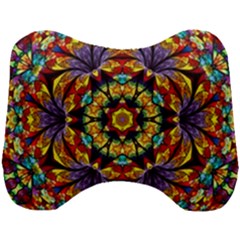 Flowers Kaleidoscope Art Pattern Head Support Cushion