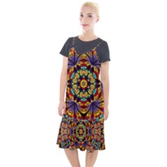 Flowers Kaleidoscope Art Pattern Camis Fishtail Dress