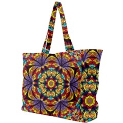 Flowers Kaleidoscope Art Pattern Simple Shoulder Bag