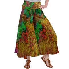 Background Color Template Abstrac Satin Palazzo Pants