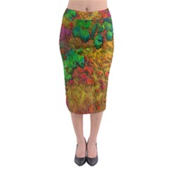 Background Color Template Abstrac Midi Pencil Skirt by Wegoenart