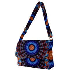 Rose Kaleidoscope Art Ornament Full Print Messenger Bag