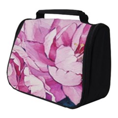 Art Painting Flowers Peonies Pink Full Print Travel Pouch (small) by Wegoenart