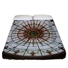 Dome Glass Architecture Glass Dome Fitted Sheet (california King Size) by Wegoenart