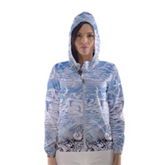 Coast Beach Shell Conch Water Hooded Windbreaker (Women)