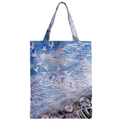 Coast Beach Shell Conch Water Zipper Classic Tote Bag by Wegoenart