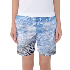 Coast Beach Shell Conch Water Women s Basketball Shorts by Wegoenart