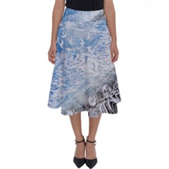 Coast Beach Shell Conch Water Perfect Length Midi Skirt by Wegoenart