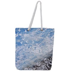 Coast Beach Shell Conch Water Full Print Rope Handle Tote (large) by Wegoenart