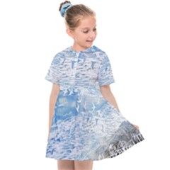 Coast Beach Shell Conch Water Kids  Sailor Dress by Wegoenart