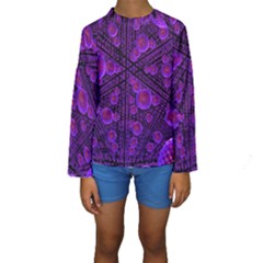 Spheres Combs Structure Regulation Kids  Long Sleeve Swimwear by Wegoenart