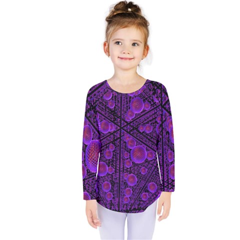 Spheres Combs Structure Regulation Kids  Long Sleeve Tee by Wegoenart