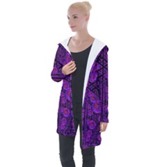 Spheres Combs Structure Regulation Longline Hooded Cardigan