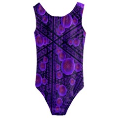 Spheres Combs Structure Regulation Kids  Cut-out Back One Piece Swimsuit by Wegoenart