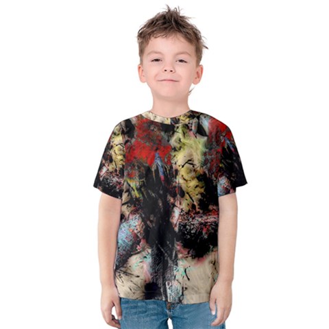 Ara Bird Parrot Animal Art Kids  Cotton Tee by Wegoenart