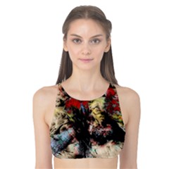 Ara Bird Parrot Animal Art Tank Bikini Top by Wegoenart