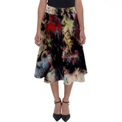 Ara Bird Parrot Animal Art Perfect Length Midi Skirt by Wegoenart